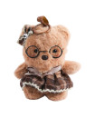 Cute Glasses Teddy Bear Plush Toy Keychain 13 cm